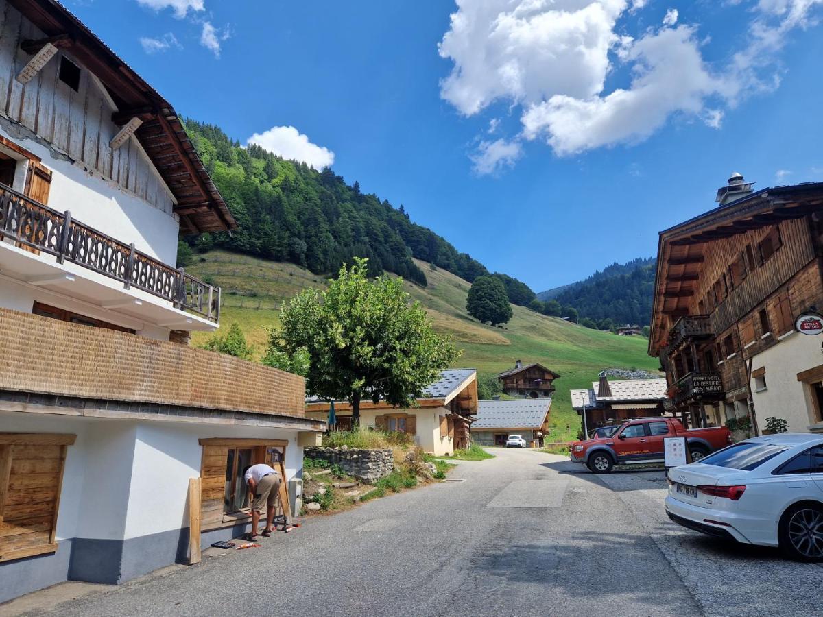 La Duchere 6 Personnes Le Plan La Giettaz Exterior foto