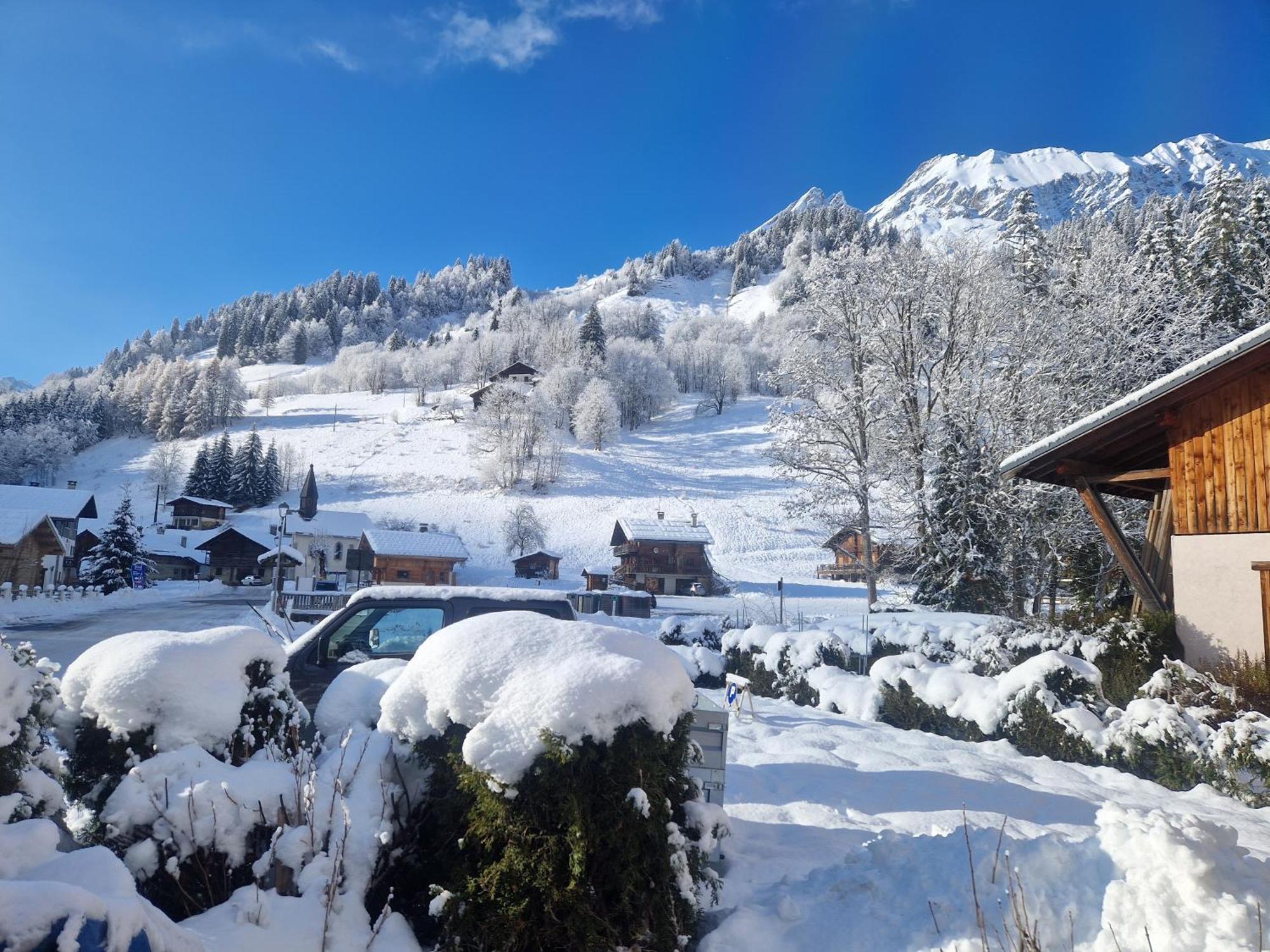 La Duchere 6 Personnes Le Plan La Giettaz Exterior foto